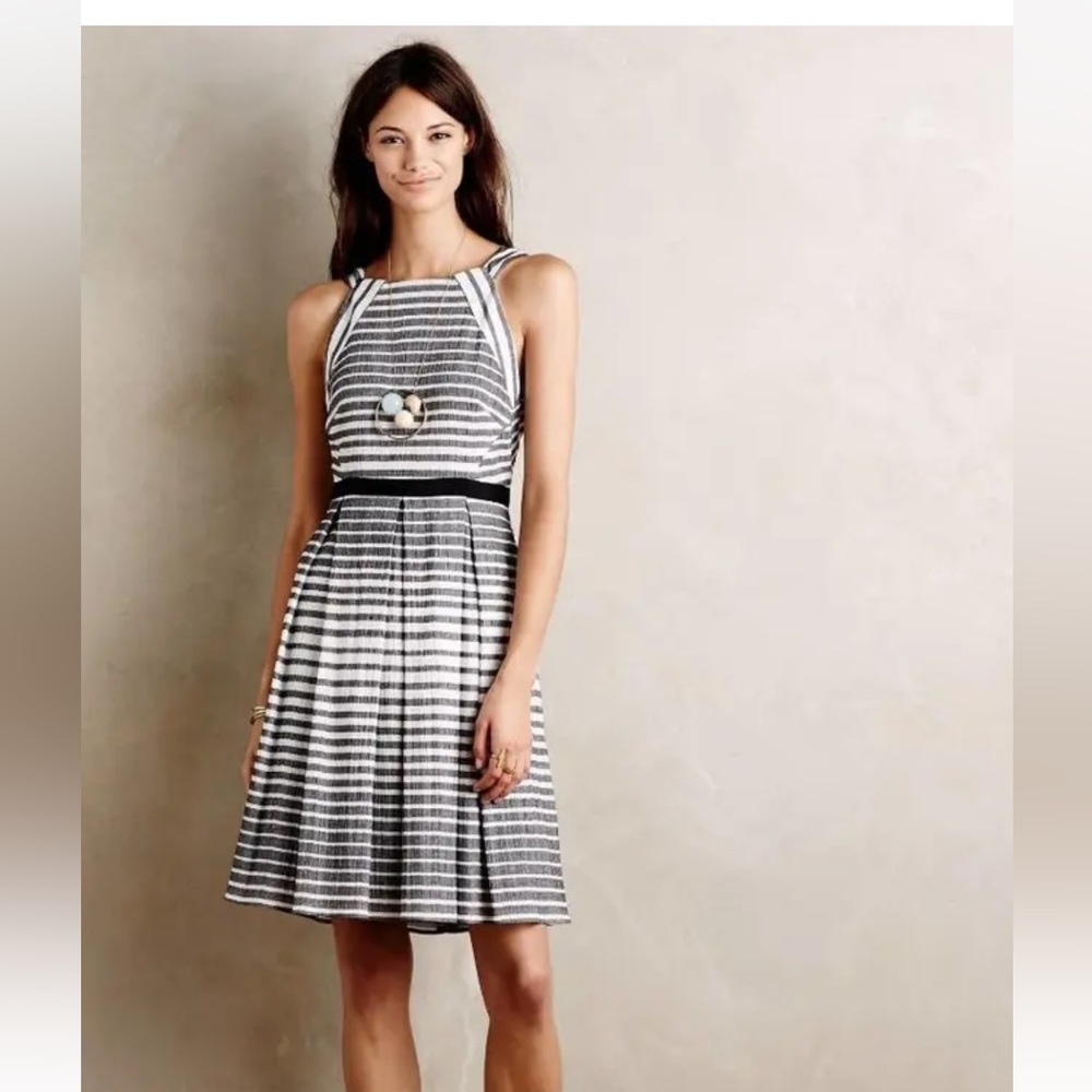 ANTHROPOLOGIE Eva Franco Saybrook stripe dress. Worn once (EUC). Size 8.